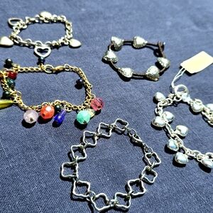 Bundle: 5 Charm bracelets